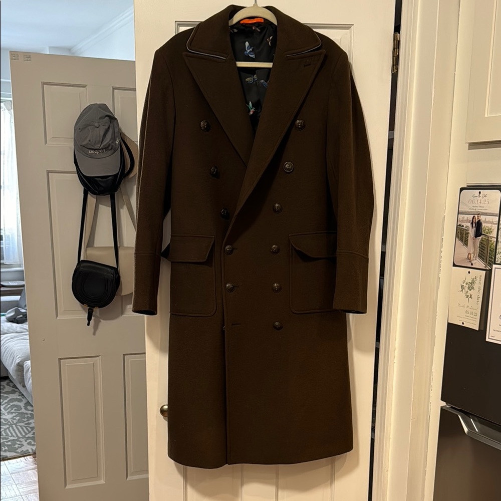 TALLIA Green Long Peacoat